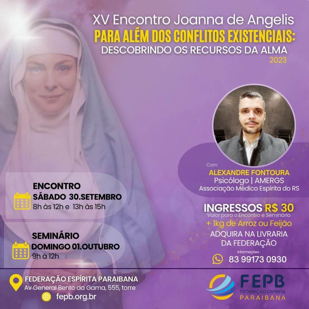 XV Encontro Joanna de Ângelis - FEPB