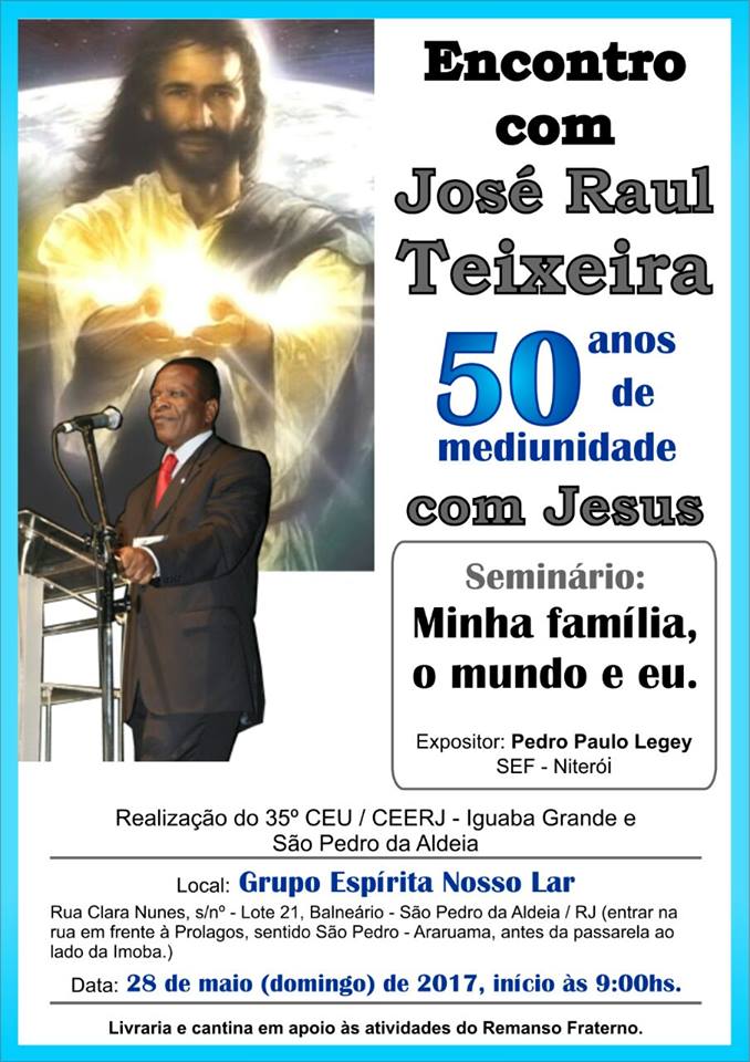 Médium Raul Teixeira no Rio de Janeiro